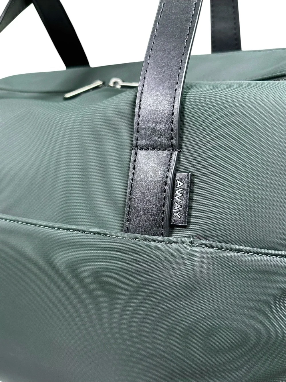 AWAY Everywhere Bag Forest Green Duffel Black Handles Travel Luggage Work Gym - Picture 7 of 14